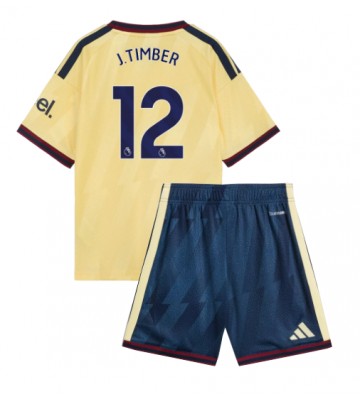 Arsenal Jurrien Timber #12 Tredjetrøje Børn 2026-27 Kortærmet (+ Korte bukser)
